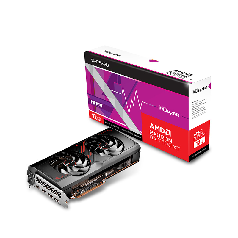 PLACA DE VIDEO AMD RADEON SAPPHIRE PULSE RX 7700 XT 12GB GDDR6