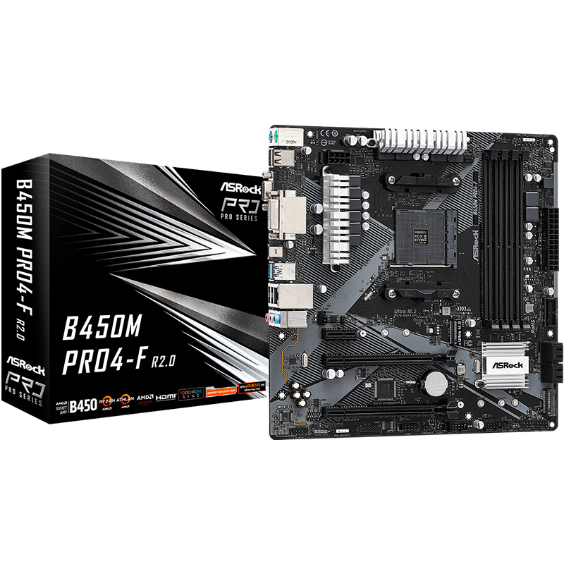 OUTLET - MOTHERBOARD ASROCK B450M PRO4 R2.0 AM4