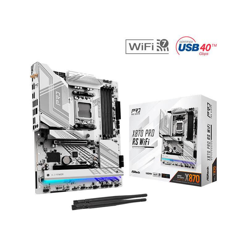 MOTHERBOARD ASROCK X870 PRO RS AM5 DDR5 WIFI