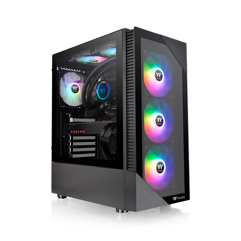 GABINETE THERMALTAKE VIEW 200 TG BLACK ARGB FAN X3