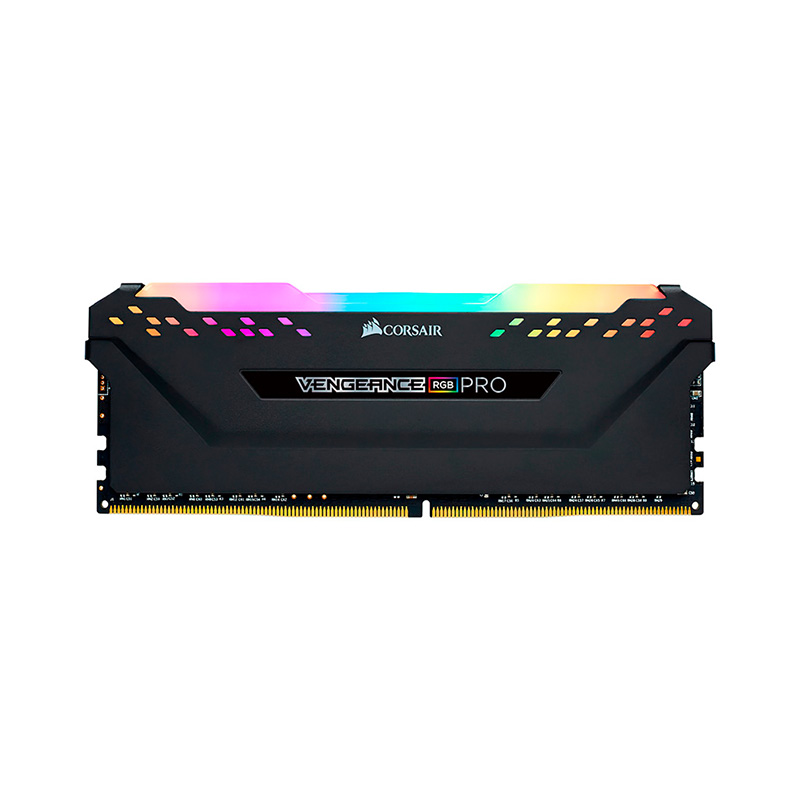 MEMORIA RAM CORSAIR VENGEANCE RGB PRO BLACK 8GB 3200 MHZ DDR4