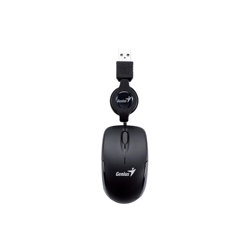 MOUSE GENIUS MICRO TRAVELLER RETRACTIL BLACK USB