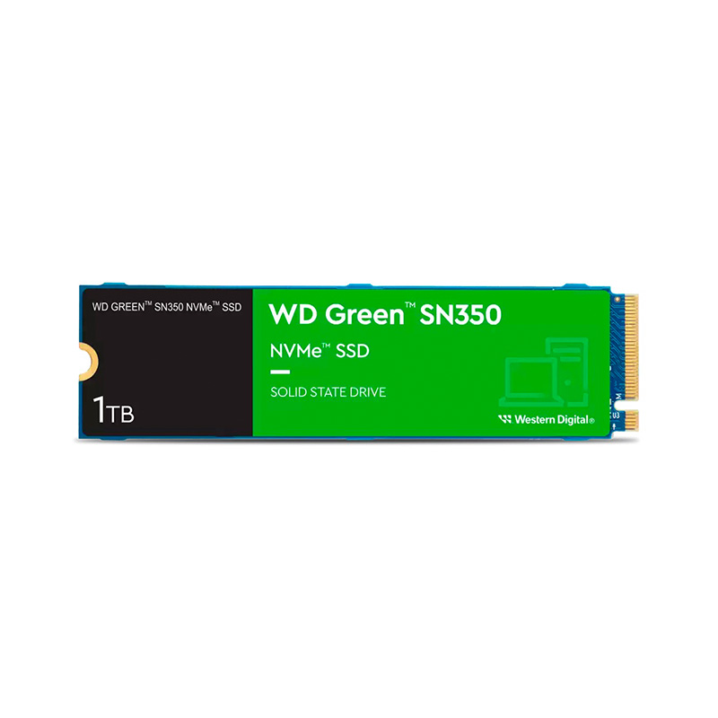 DISCO SOLIDO SSD 1TB WESTERN DIGITAL SN350 GREEN M.2 NVME PCIE X4 3.0