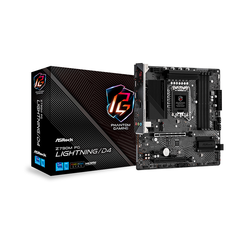 MOTHERBOARD ASROCK Z790M PG LIGHTNING DDR4 1700